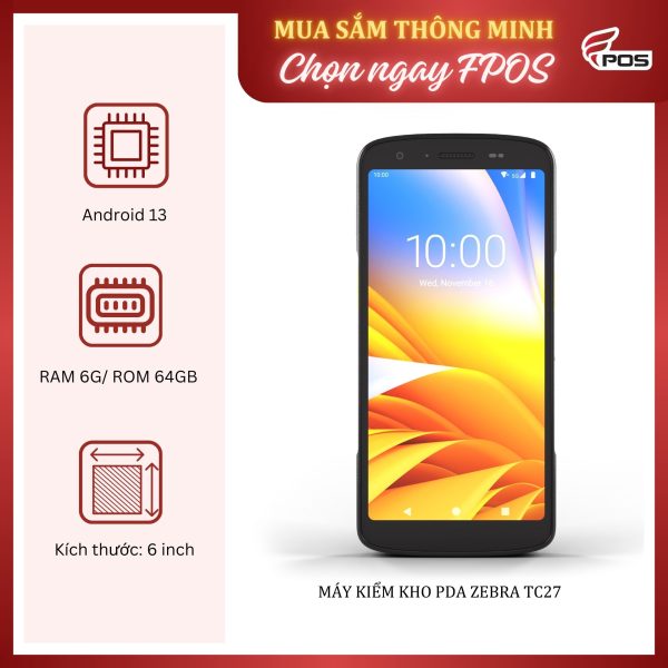 Máy Kiểm Kho Zebra TC27