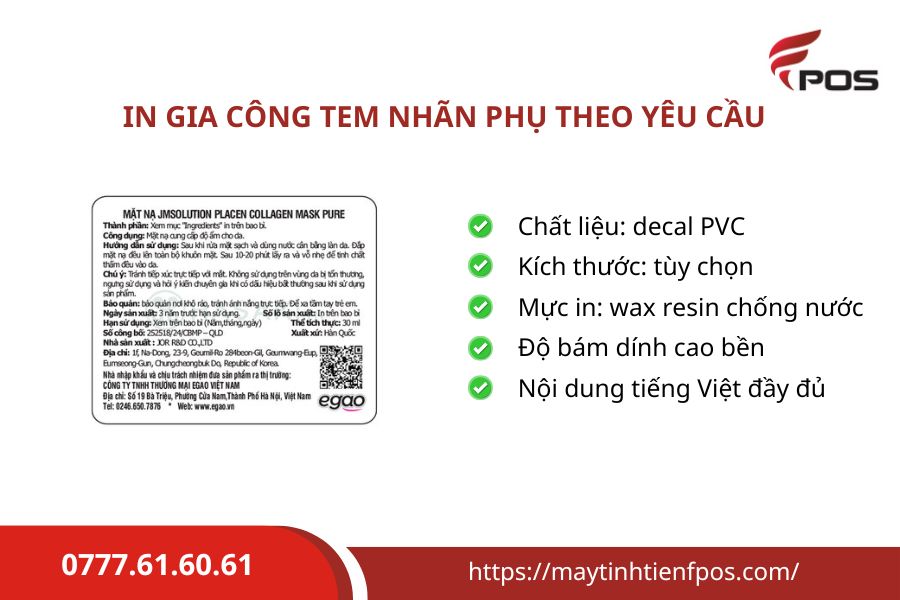 In tem nhãn phụ