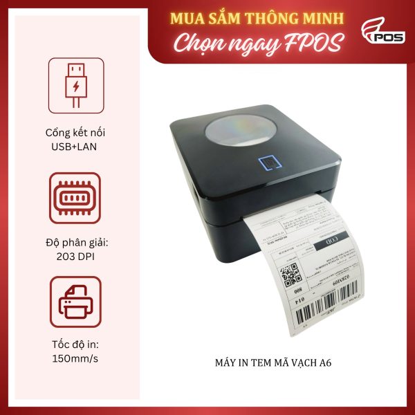 Máy In Tem Mã Vạch A6