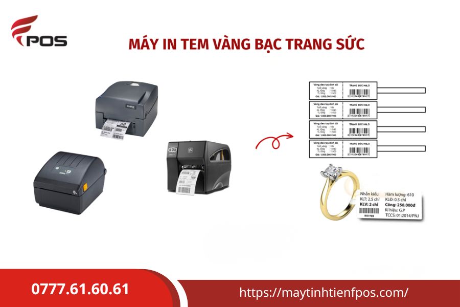 Máy in tem trang sức