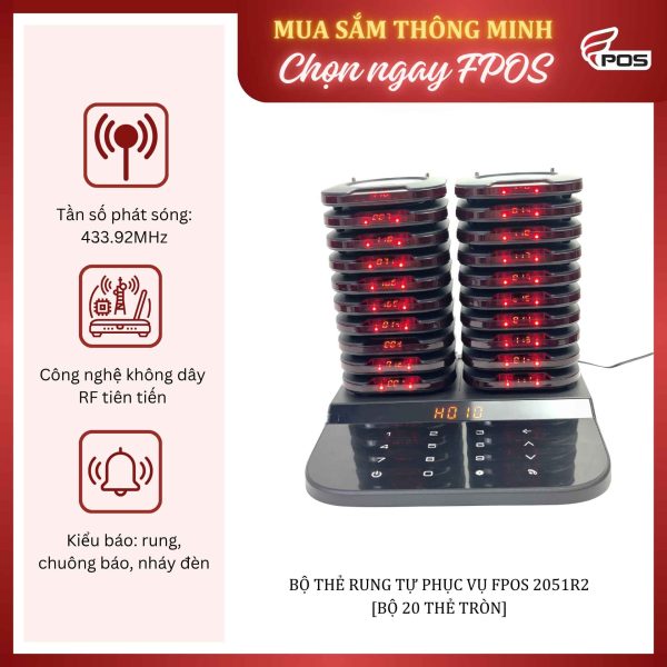 Bộ thẻ rung tự phục vụ FPOS 2051R2