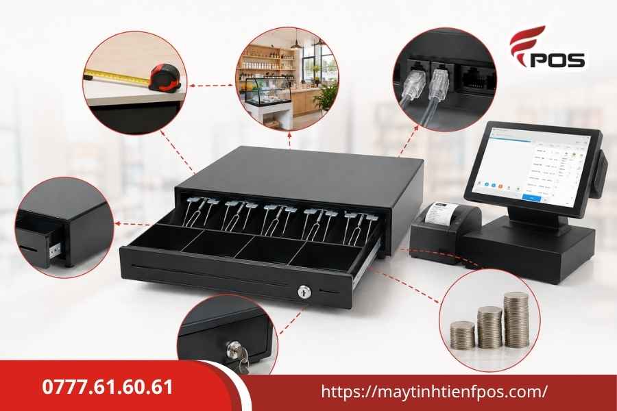 Két đựng tiền quầy thu ngân