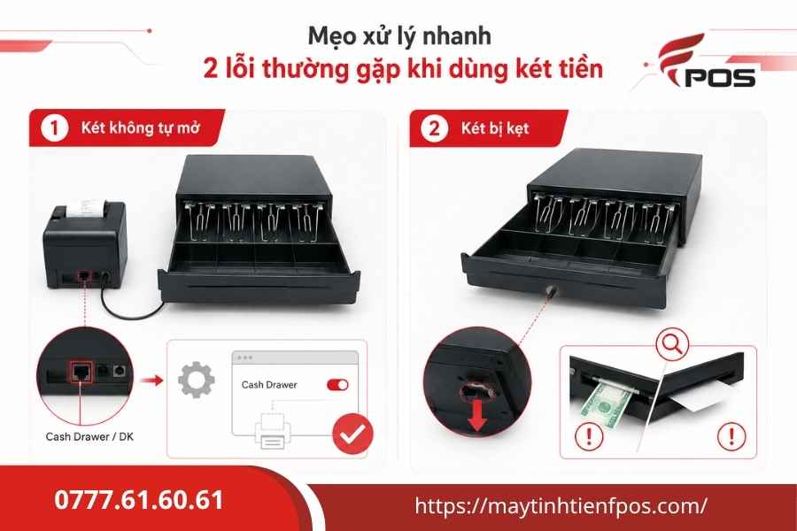 Két đựng tiền quầy thu ngân