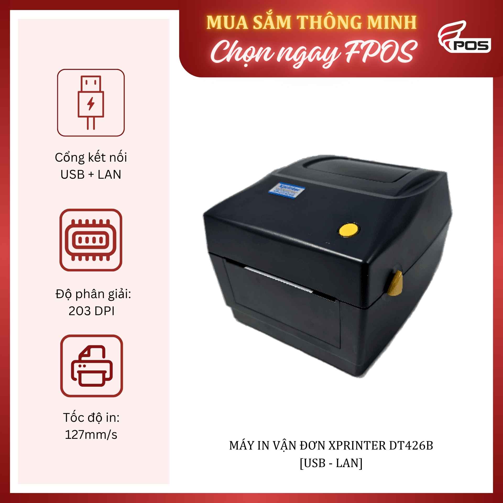 may-in-ma-vach-xprinter-dt426b-usb-lan Máy in mã vạch Xprinter - DT426B