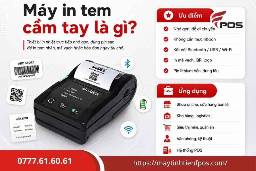 Máy in tem cầm tay