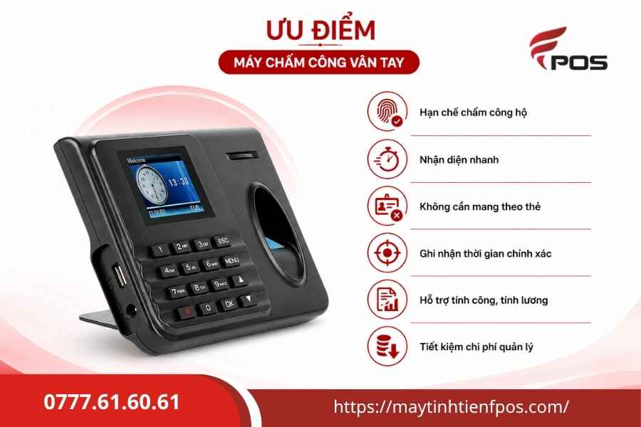 Bảng Giá Máy Chấm Công Vân Tay
