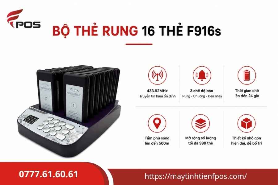 Bộ Thẻ Rung Tự Phục Vụ 16 Thẻ
