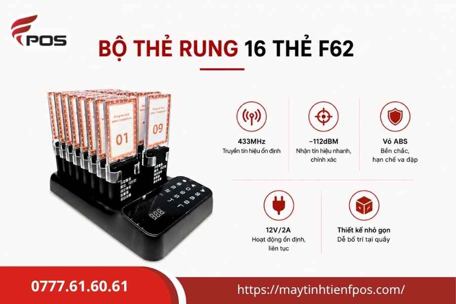 Bộ Thẻ Rung Tự Phục Vụ 16 Thẻ