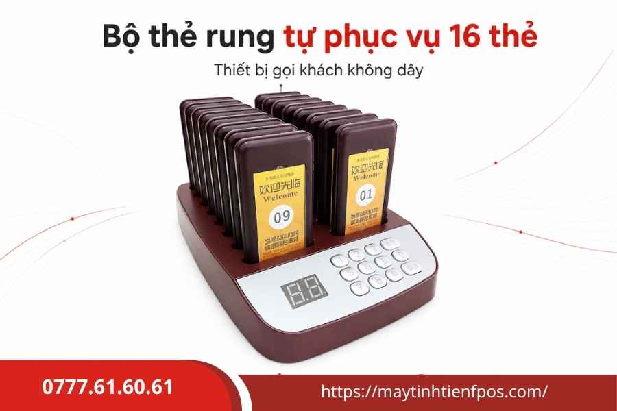 Bộ Thẻ Rung Tự Phục Vụ 16 Thẻ