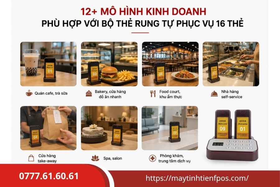 Bộ Thẻ Rung Tự Phục Vụ 16 Thẻ