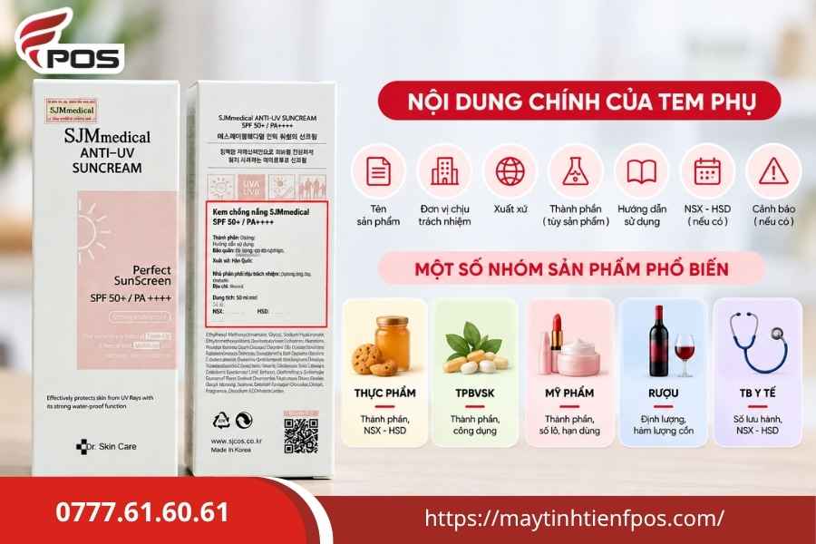 Tem phụ sản phẩm