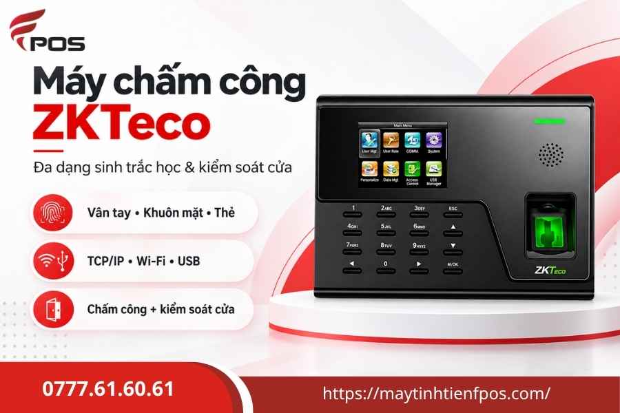 5 thương hiệu máy chấm công