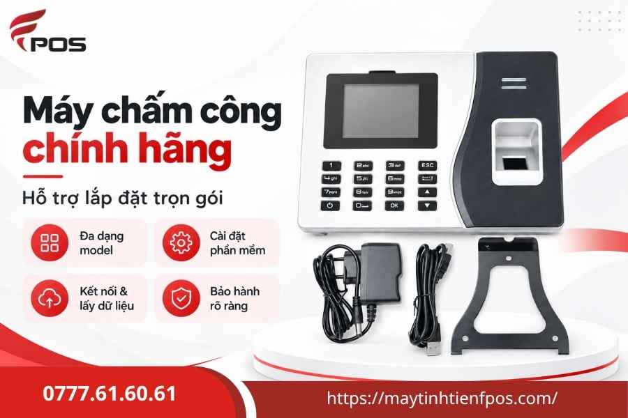 5 thương hiệu máy chấm công
