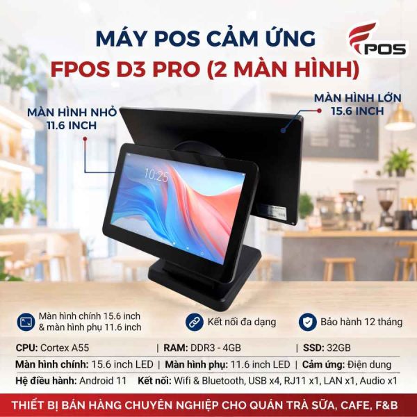 Máy POS cảm ứng FPOS D3 Pro