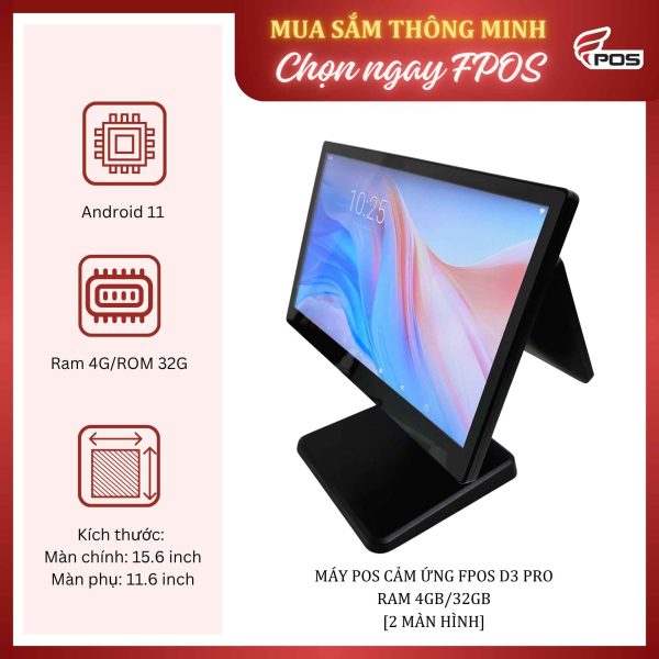 Máy POS cảm ứng FPOS D3 Pro