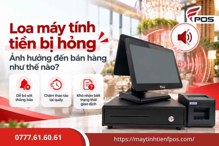 Sửa loa máy tính tiền